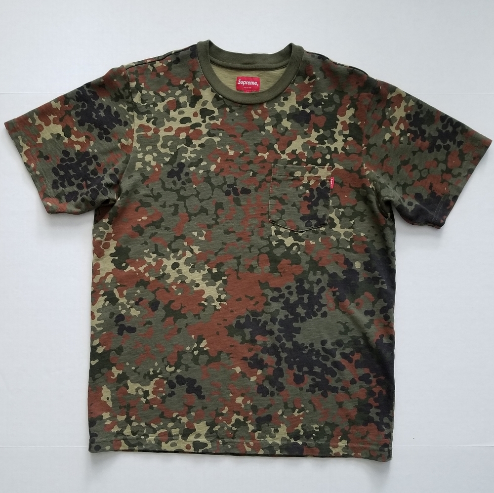Supreme S/S '19 Pocket T-Shirt German Camo Medium